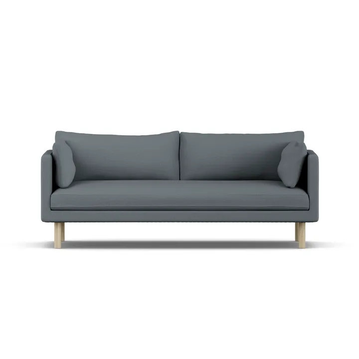 Linnevik sofa - Same Blue 6678-dąb olejowany na biało, 3-osobowa - 1898