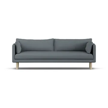 Linnevik sofa - Same Blue 6678-dąb olejowany na biało, 4-osobowa, bez falbany - 1898