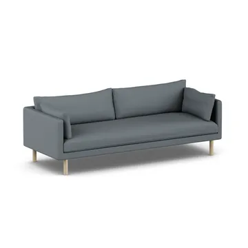 Linnevik sofa - Same Blue 6678-dąb olejowany na biało, 4-osobowa, bez falbany - 1898