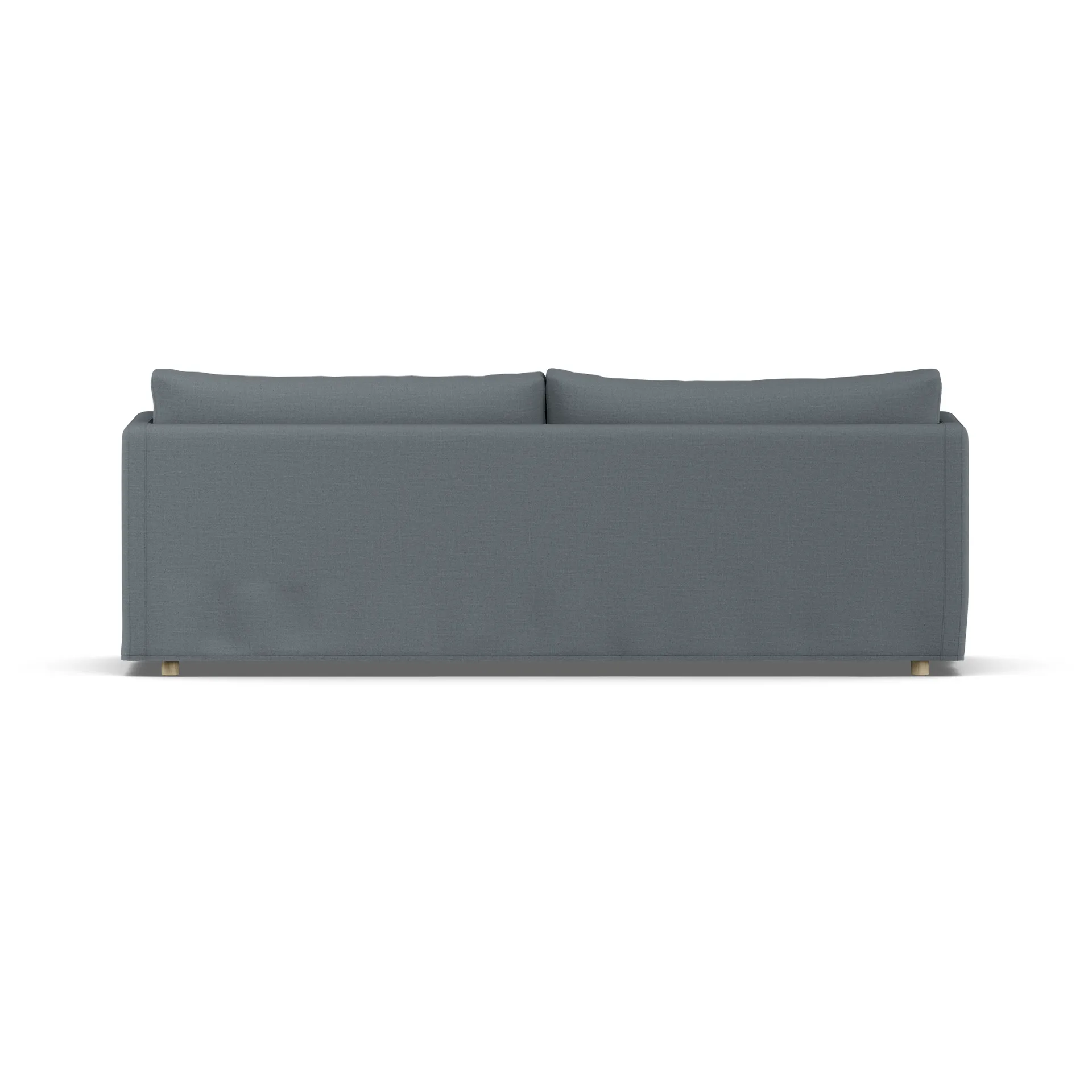 Linnevik sofa, Same Blue 6678-dąb olejowany na biało, 4-osobowa, z falbaną 1898