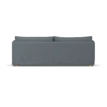 Linnevik sofa - Same Blue 6678-dąb olejowany na biało, 4-osobowa, z falbaną - 1898