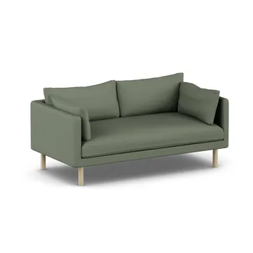 Linnevik sofa - Same Forest 6677-dąb olejowany na biało, 2-osobowa, bez falbany - 1898