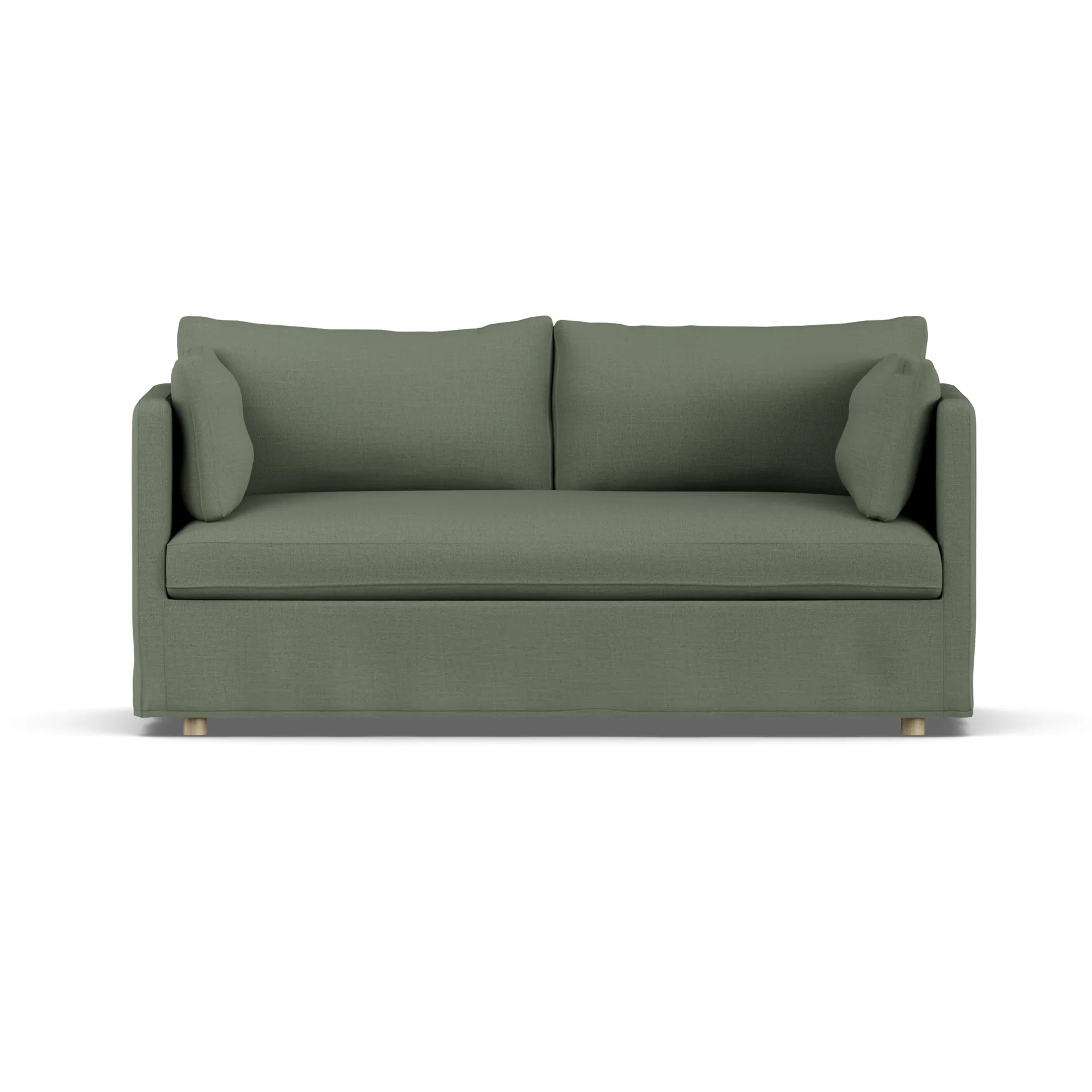 Linnevik sofa, Same Forest 6677-dąb olejowany na biało, 2-osobowa, z falbaną 1898