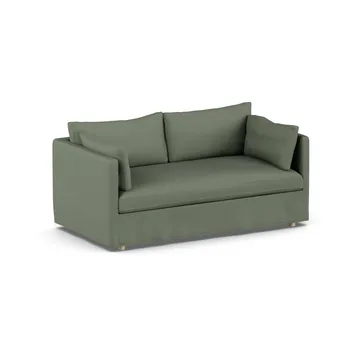 Linnevik sofa - Same Forest 6677-dąb olejowany na biało, 2-osobowa, z falbaną - 1898