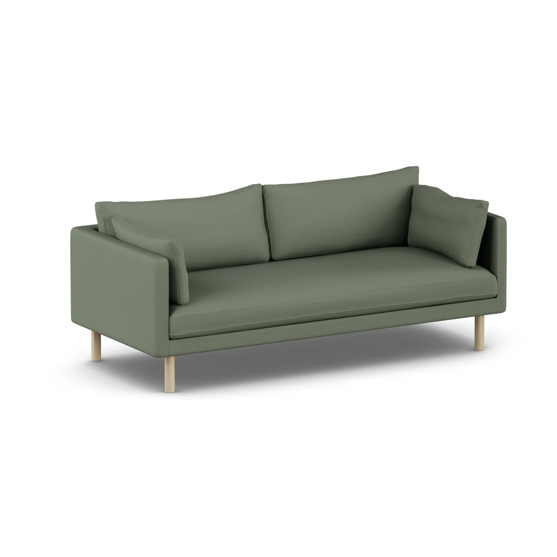 Linnevik sofa, Same Forest 6677-dąb olejowany na biało, 3-osobowa, bez falbany 1898