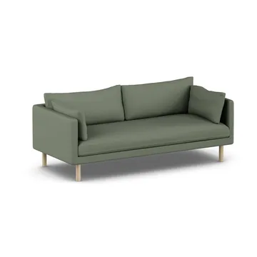 Linnevik sofa - Same Forest 6677-dąb olejowany na biało, 3-osobowa, bez falbany - 1898