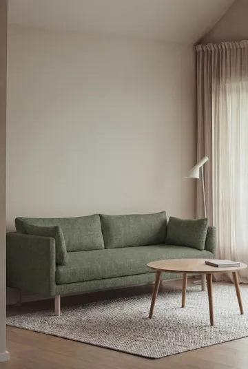 Linnevik sofa - Same Forest 6677-dąb olejowany na biało, 3-osobowa, bez falbany - 1898