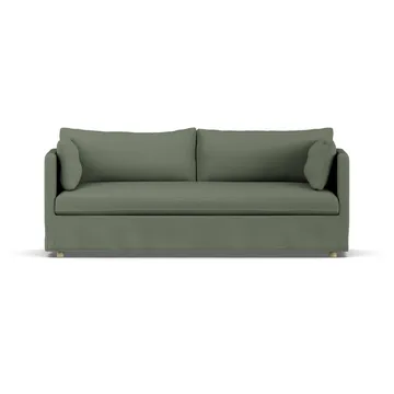 Linnevik sofa - Same Forest 6677-dąb olejowany na biało, 3-osobowa, z falbaną - 1898