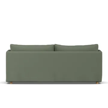 Linnevik sofa - Same Forest 6677-dąb olejowany na biało, 3-osobowa, z falbaną - 1898