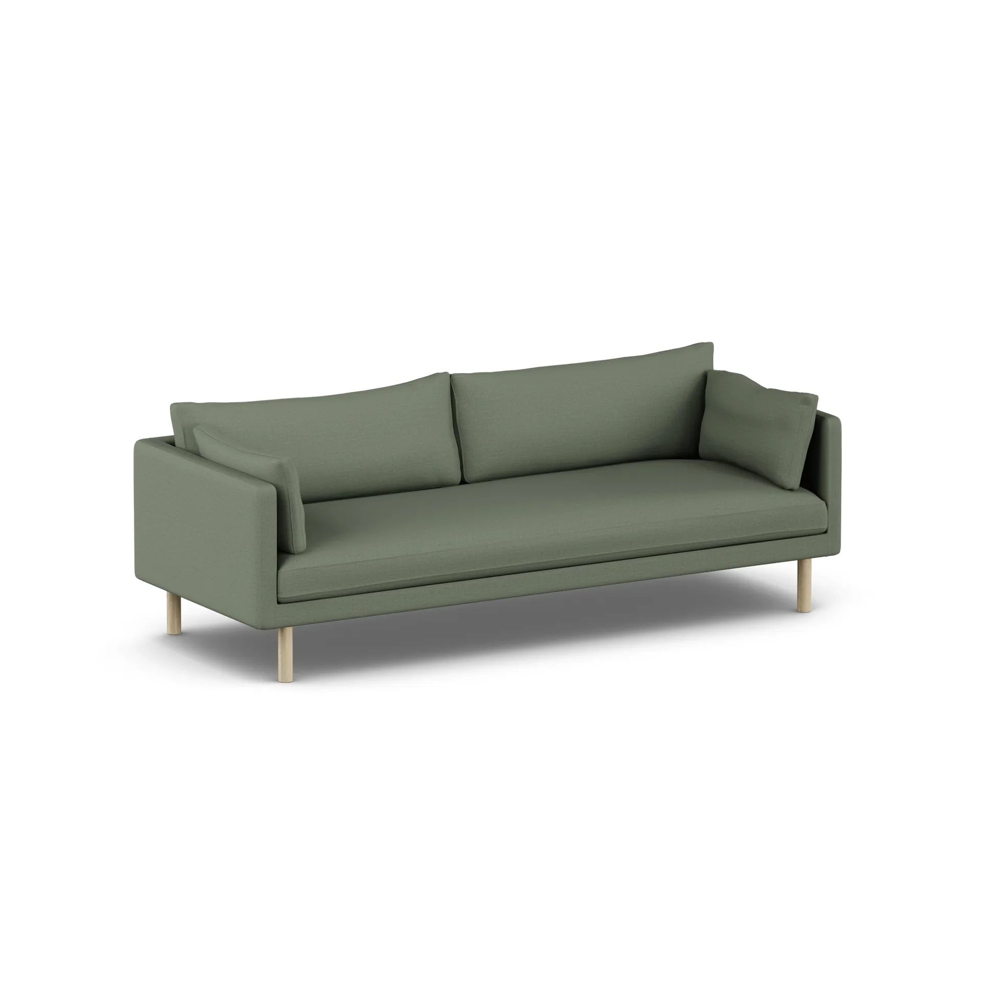 Linnevik sofa, Same Forest 6677-dąb olejowany na biało, 4-osobowa, bez falbany 1898