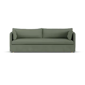 Linnevik sofa - Same Forest 6677-dąb olejowany na biało, 4-osobowa, z falbaną - 1898