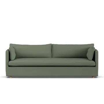 Linnevik sofa - Same Forest 6677-dąb olejowany na biało, 4-osobowa, z falbaną - 1898
