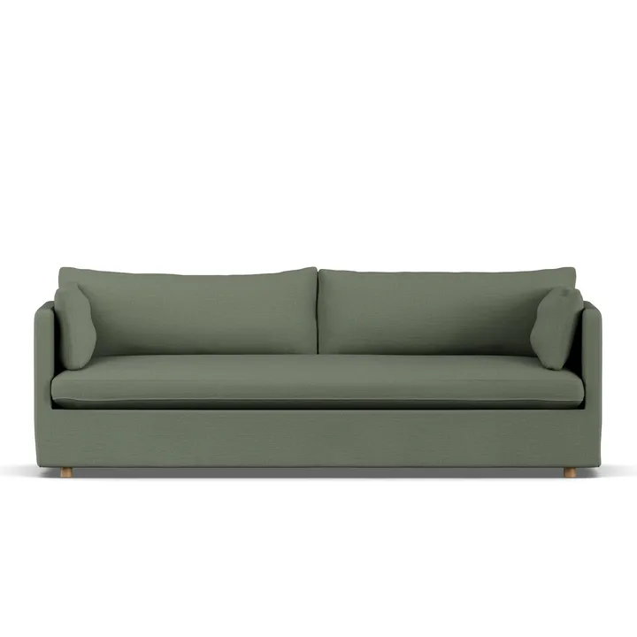 Linnevik sofa - Same Forest 6677-dąb olejowany na biało, 4-osobowa, z falbaną - 1898