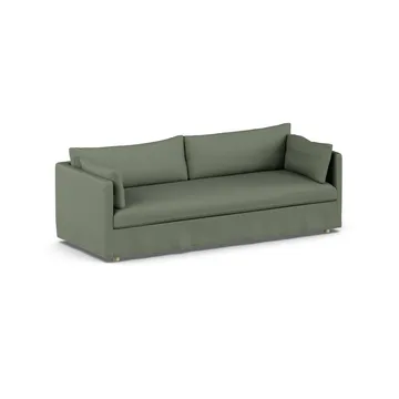 Linnevik sofa - Same Forest 6677-dąb olejowany na biało, 4-osobowa, z falbaną - 1898