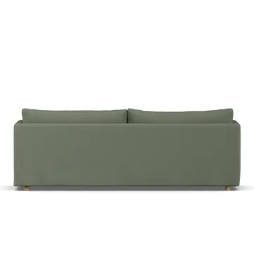 Linnevik sofa - Same Forest 6677-dąb olejowany na biało, 4-osobowa, z falbaną - 1898