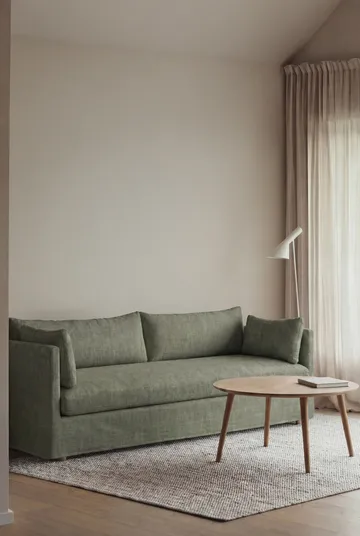 Linnevik sofa - Same Forest 6677-dąb olejowany na biało, 4-osobowa, z falbaną - 1898