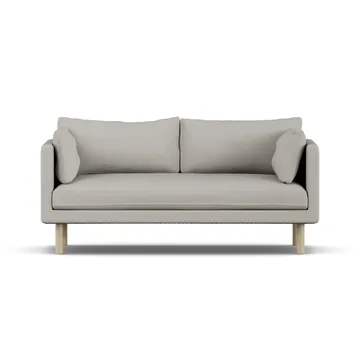 Linnevik sofa - Same Grey 6673-dąb olejowany na biało, 2-osobowa, bez falbany - 1898