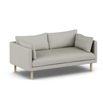 Linnevik sofa - Same Grey 6673-dąb olejowany na biało, 2-osobowa, bez falbany - 1898
