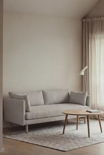 Linnevik sofa - Same Grey 6673-dąb olejowany na biało, 2-osobowa, bez falbany - 1898