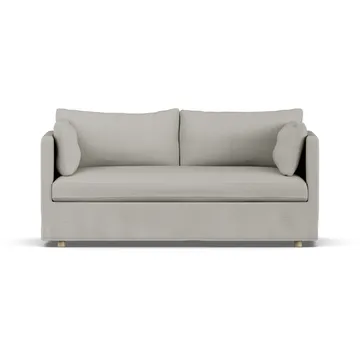 Linnevik sofa - Same Grey 6673-dąb olejowany na biało, 2-osobowa, z falbaną - 1898