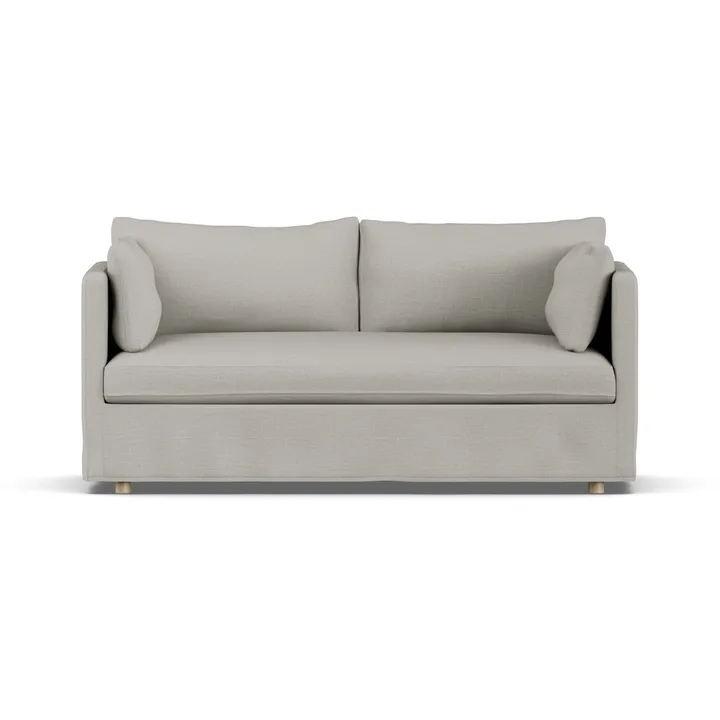 Linnevik sofa - Same Grey 6673-dąb olejowany na biało, 2-osobowa, z falbaną - 1898