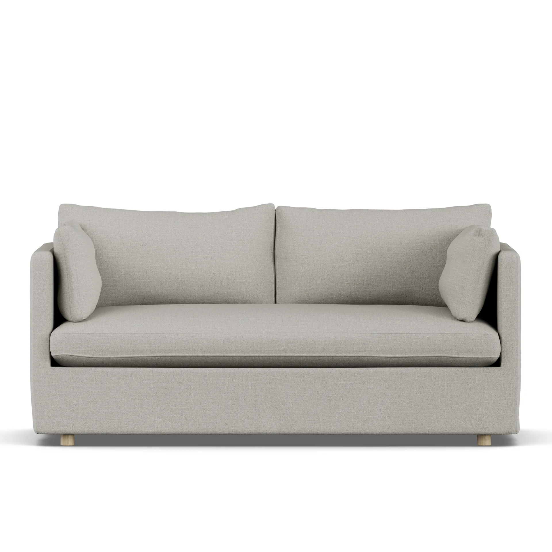 Linnevik sofa, Same Grey 6673-dąb olejowany na biało, 2-osobowa, z falbaną 1898