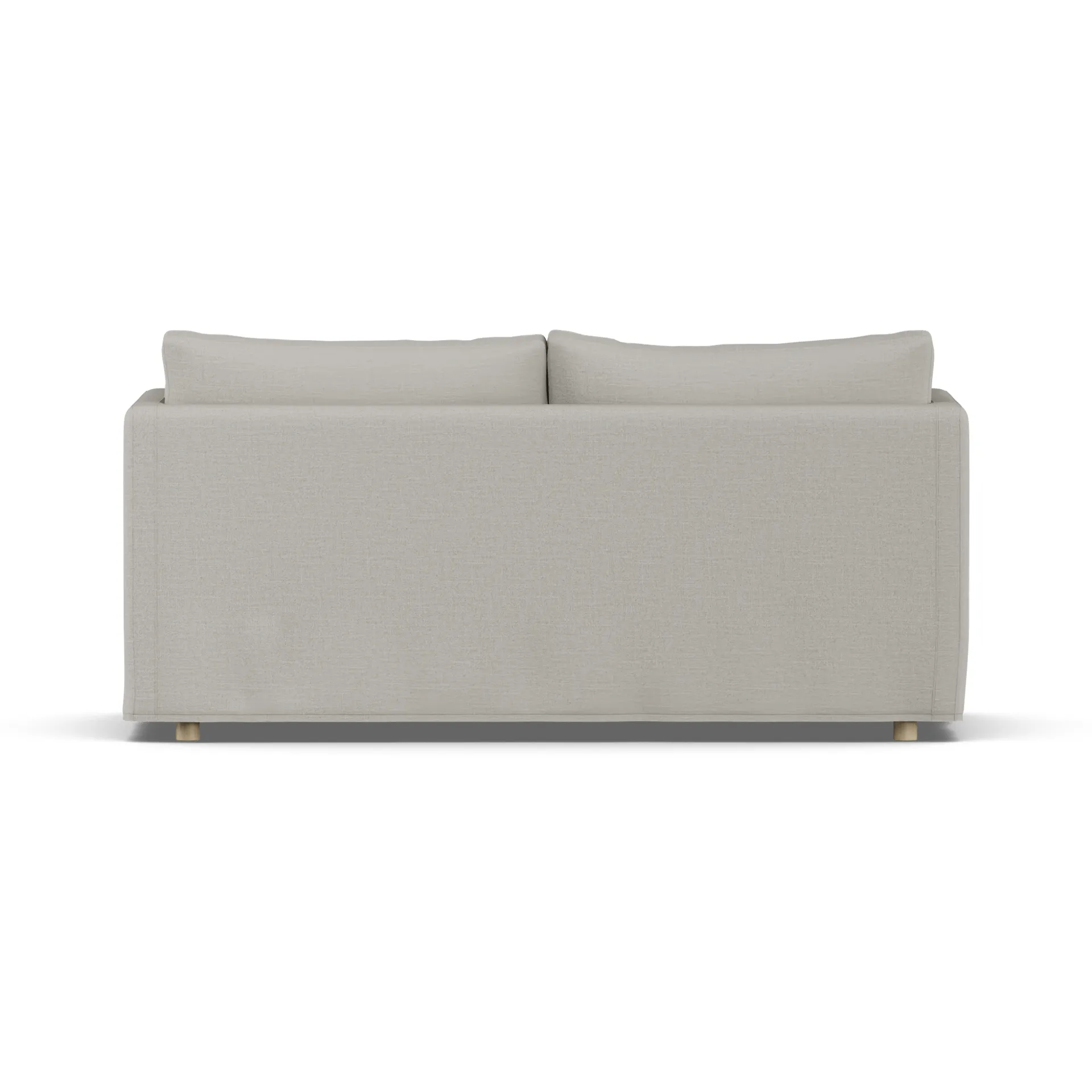 Linnevik sofa, Same Grey 6673-dąb olejowany na biało, 2-osobowa, z falbaną 1898