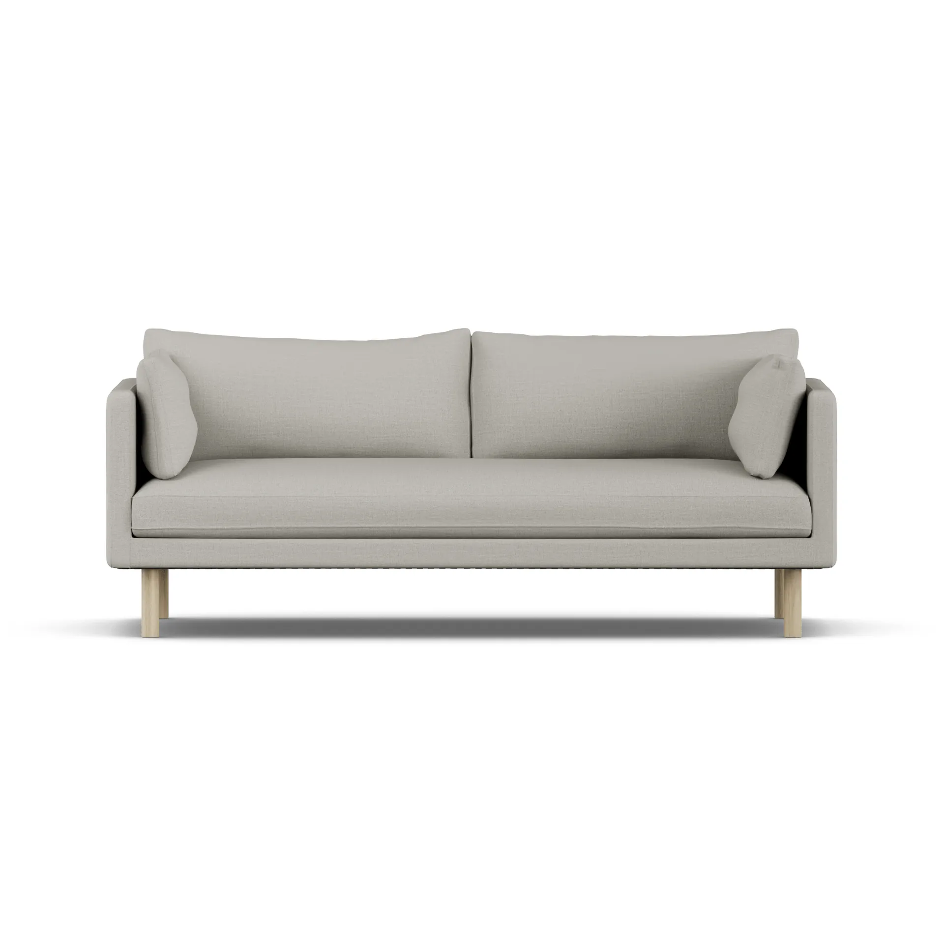 Linnevik sofa, Same Grey 6673-dąb olejowany na biało, 3-osobowa, bez falbany 1898