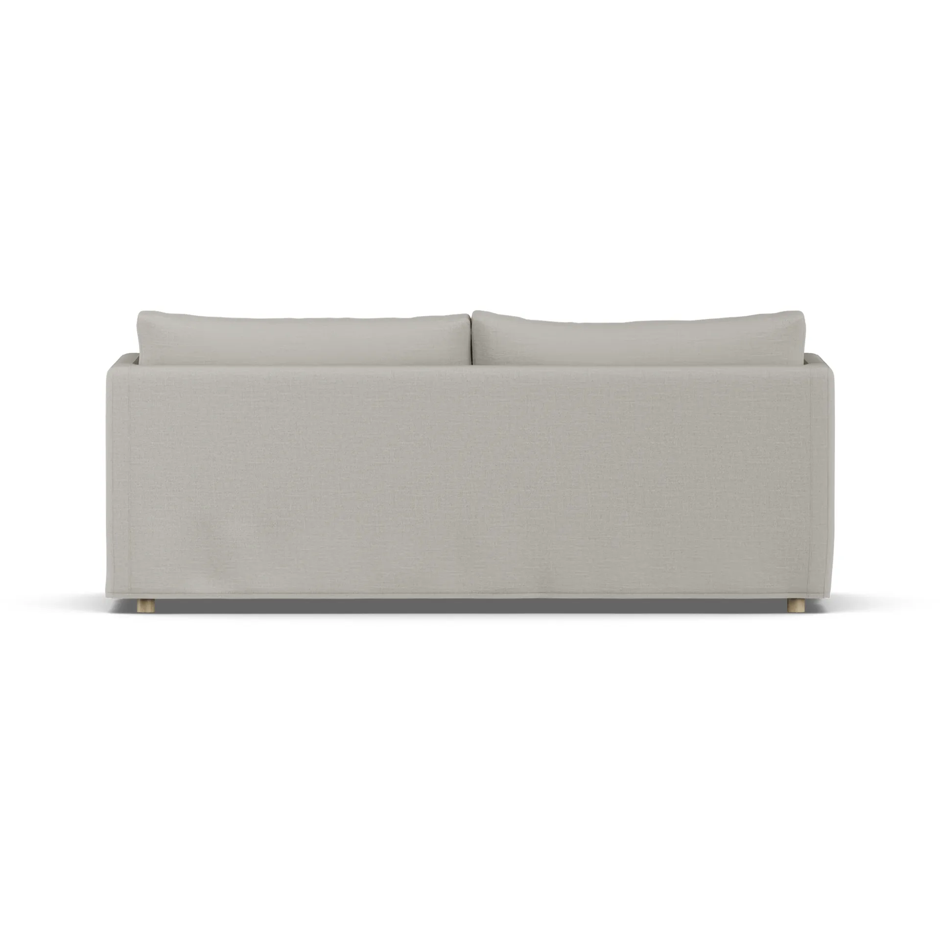 Linnevik sofa, Same Grey 6673-dąb olejowany na biało, 3-osobowa, z falbaną 1898