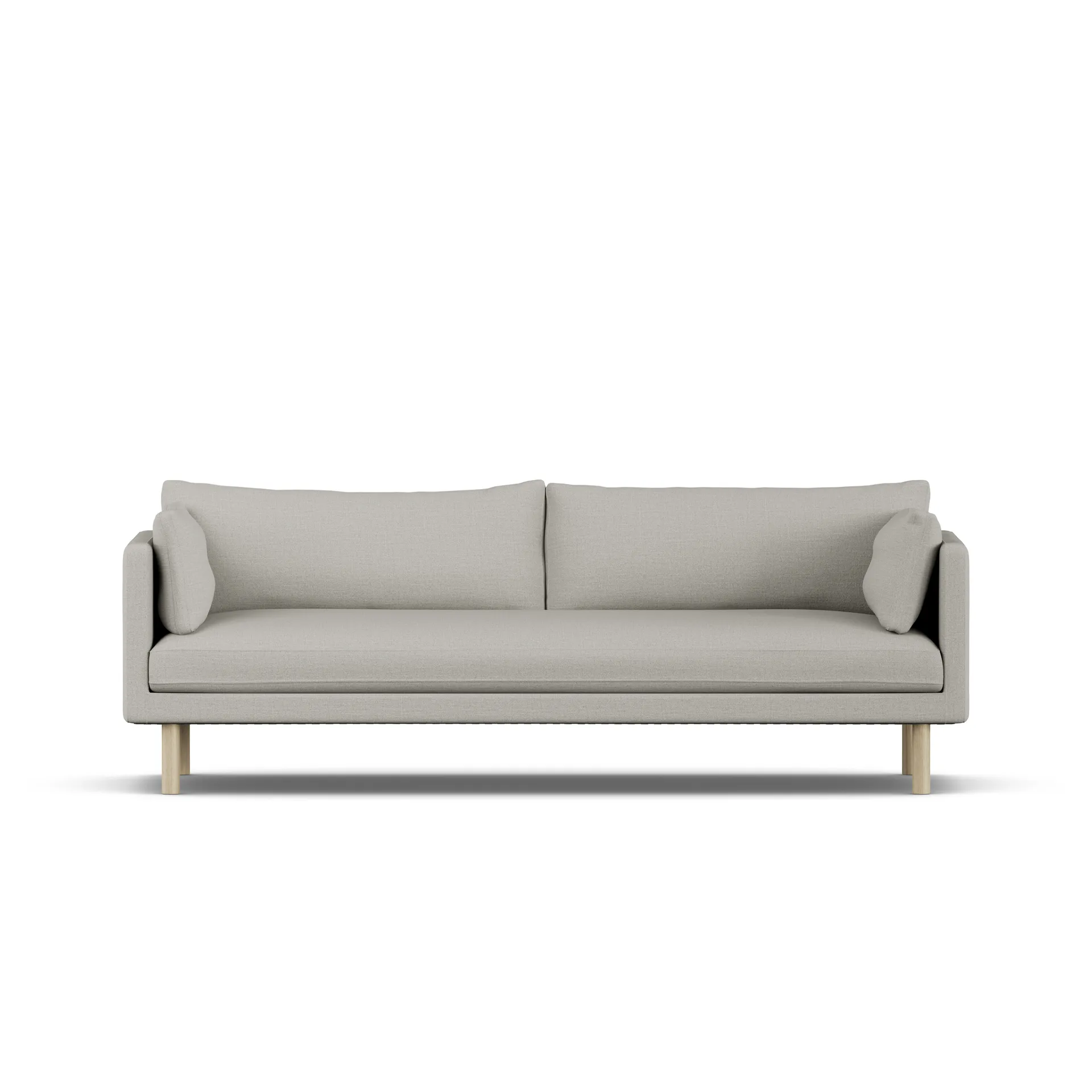 Linnevik sofa, Same Grey 6673-dąb olejowany na biało, 4-osobowa, bez falbany 1898