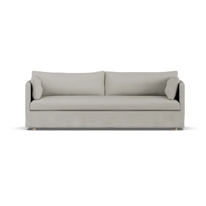 Linnevik sofa - Same Grey 6673-dąb olejowany na biało, 4-osobowa, z falbaną - 1898