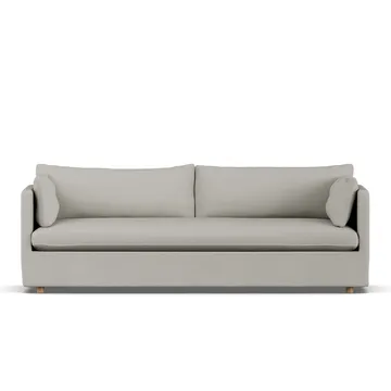 Linnevik sofa - Same Grey 6673-dąb olejowany na biało, 4-osobowa, z falbaną - 1898