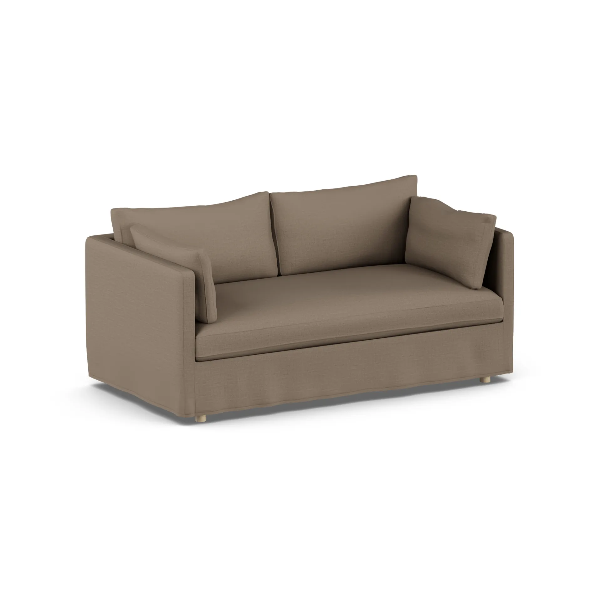 Linnevik sofa, Same Mole 6674-dąb olejowany na biało, 2-osobowa, z falbaną 1898