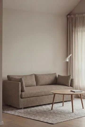 Linnevik sofa - Same Mole 6674-dąb olejowany na biało, 2-osobowa, z falbaną - 1898