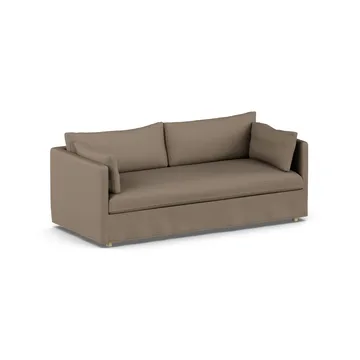 Linnevik sofa - Same Mole 6674-dąb olejowany na biało, 3-osobowa, z falbaną - 1898