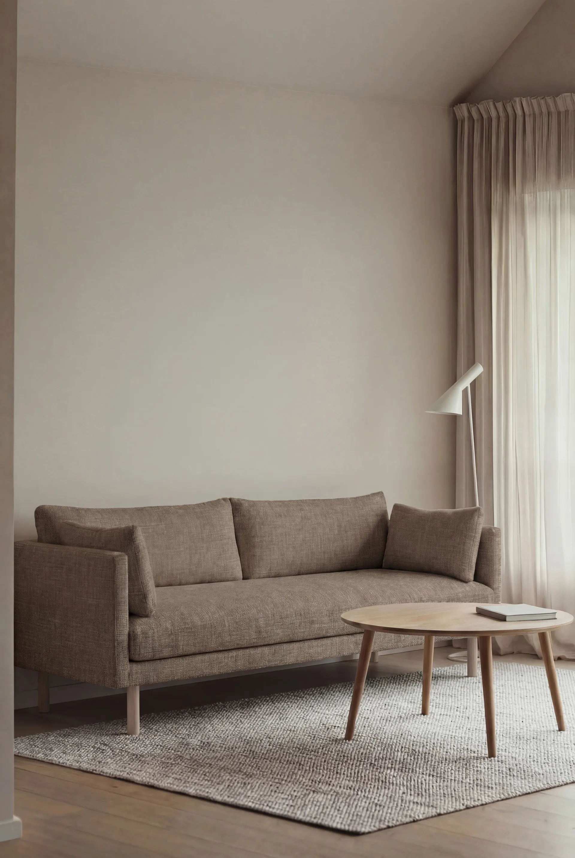 Linnevik sofa, Same Mole 6674-dąb olejowany na biało, 3-osobowa 1898