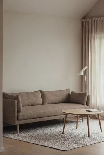 Linnevik sofa - Same Mole 6674-dąb olejowany na biało, 4-osobowa, bez falbany - 1898
