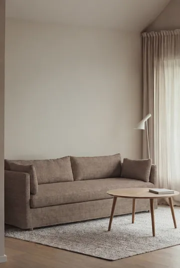 Linnevik sofa - Same Mole 6674-dąb olejowany na biało, 4-osobowa, z falbaną - 1898