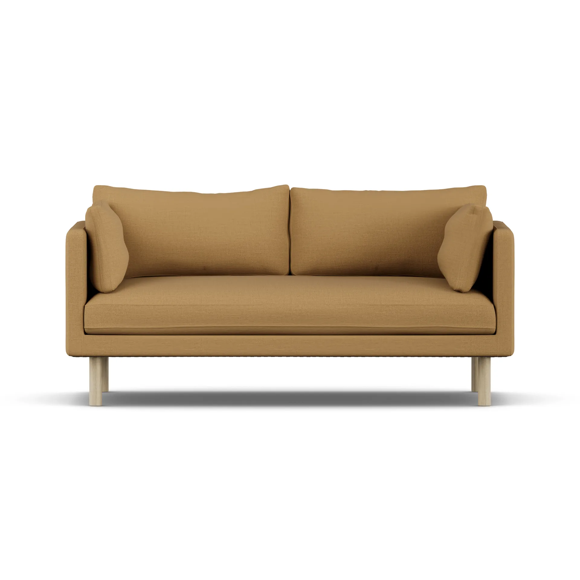 Linnevik sofa, Same Ochre 6676-dąb olejowany na biało, 2-osobowa, bez falbany 1898