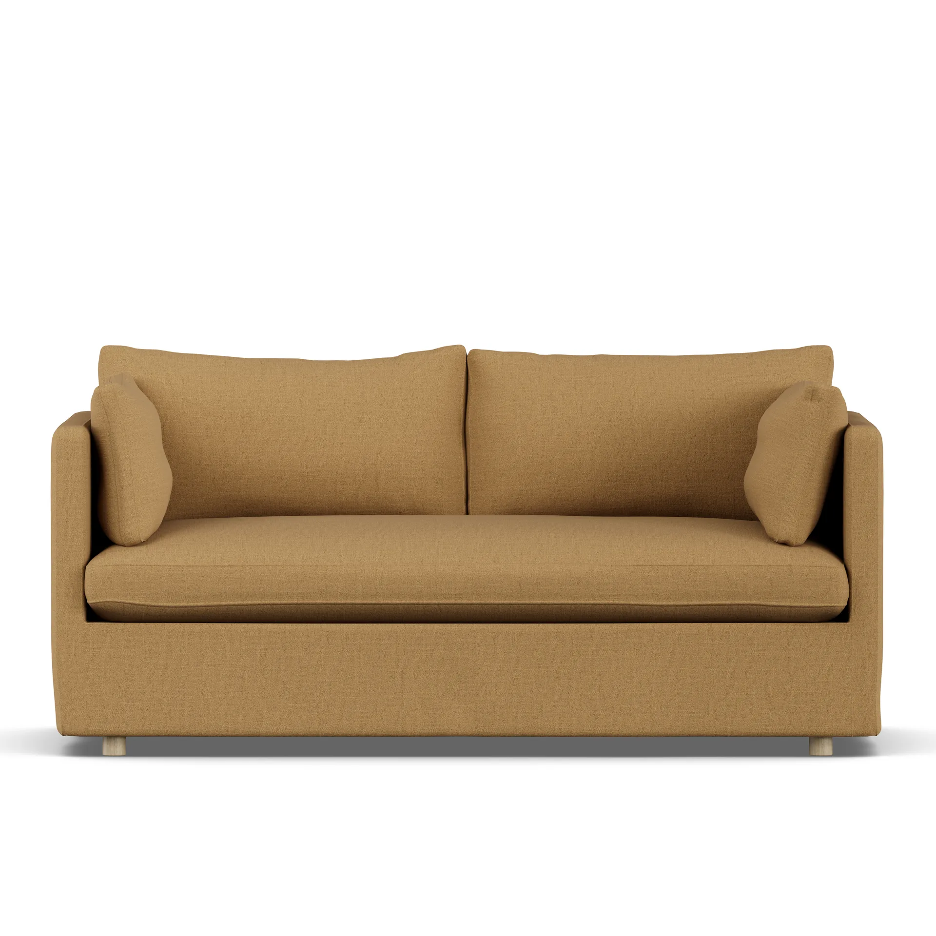 Linnevik sofa, Same Ochre 6676-dąb olejowany na biało, 2-osobowa, z falbaną 1898