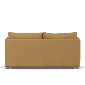 Linnevik sofa - Same Ochre 6676-dąb olejowany na biało, 2-osobowa, z falbaną - 1898