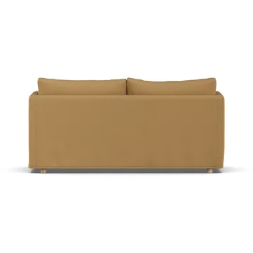 Linnevik sofa - Same Ochre 6676-dąb olejowany na biało, 2-osobowa, z falbaną - 1898