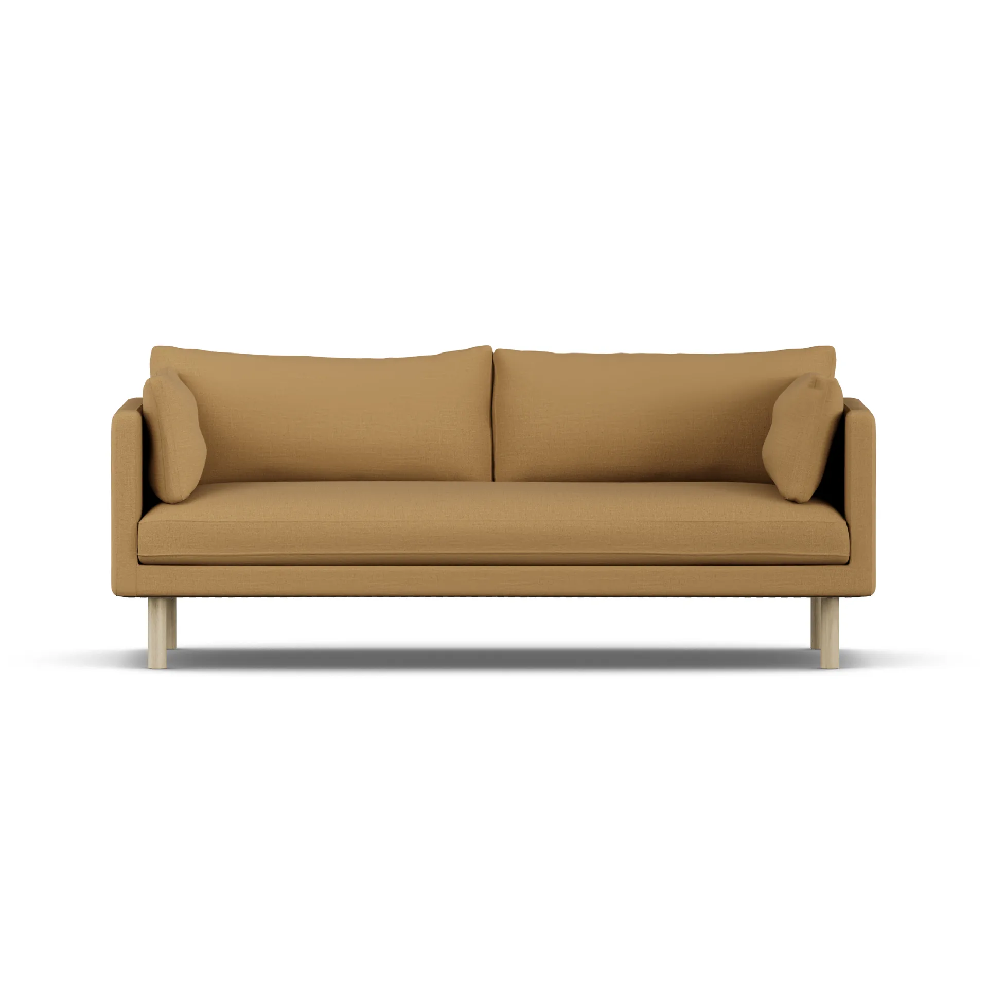 Linnevik sofa, Same Ochre 6676-dąb olejowany na biało, 3-osobowa, bez falbany 1898