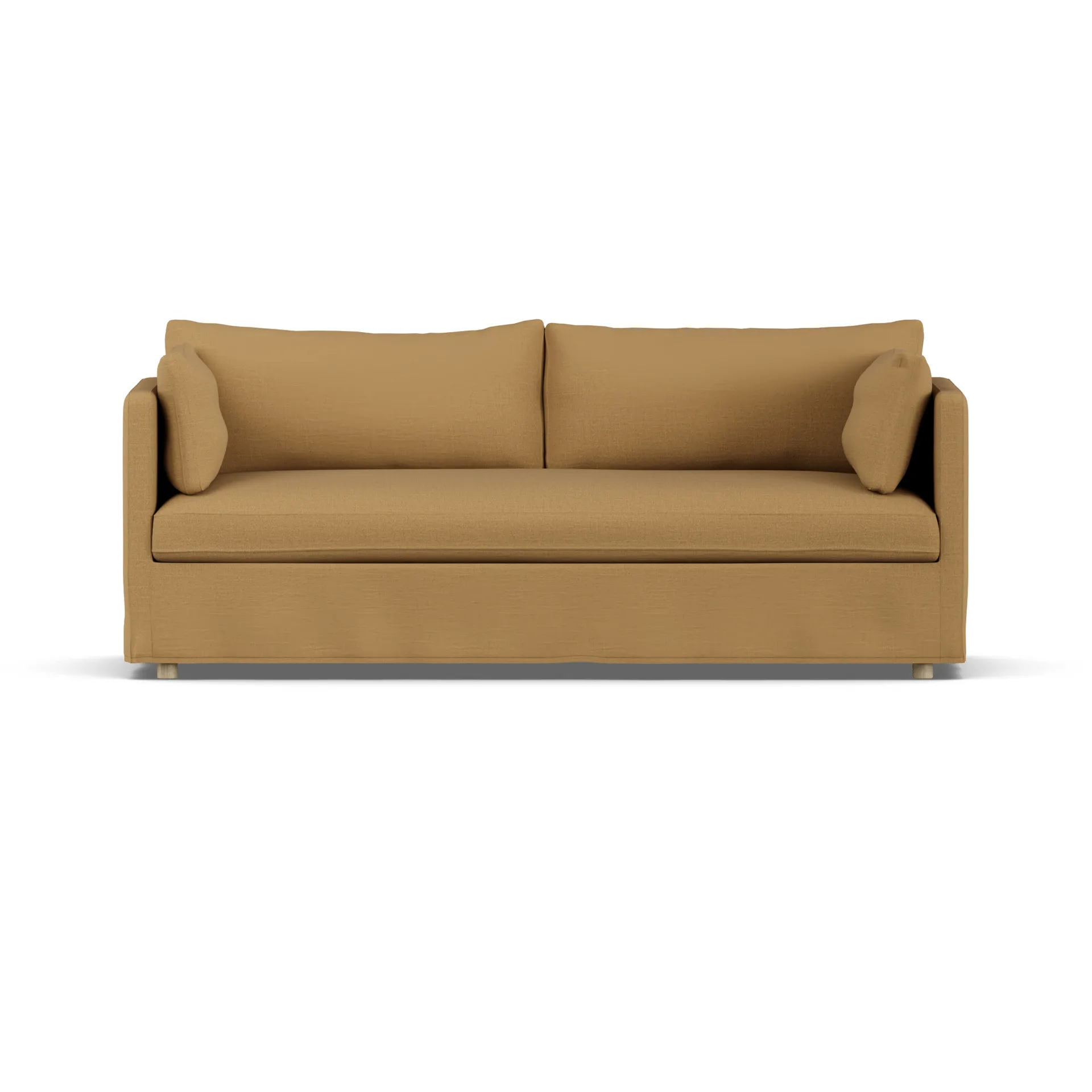 Linnevik sofa, Same Ochre 6676-dąb olejowany na biało, 3-osobowa, z falbaną 1898
