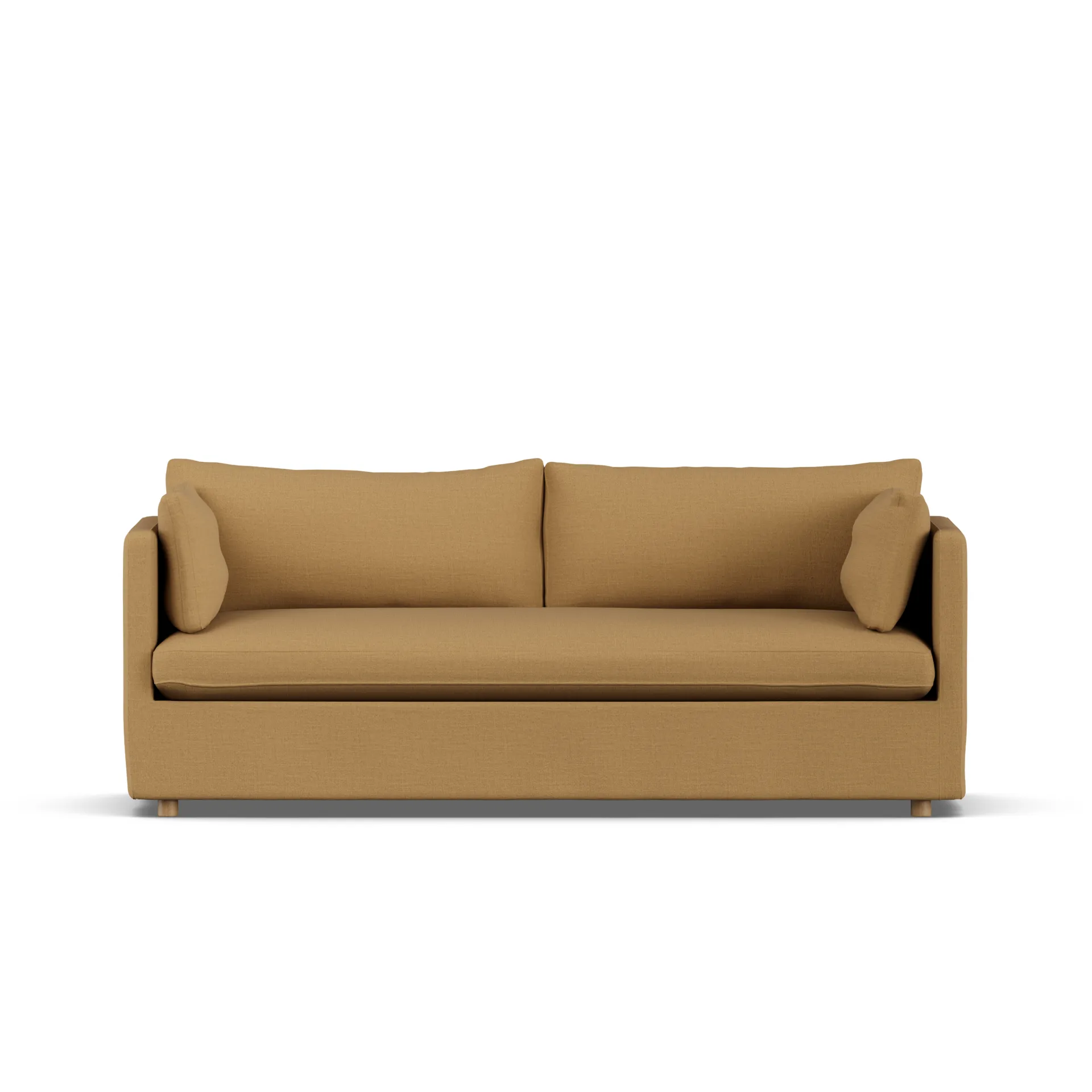 Linnevik sofa, Same Ochre 6676-dąb olejowany na biało, 3-osobowa, z falbaną 1898