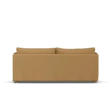 Linnevik sofa - Same Ochre 6676-dąb olejowany na biało, 3-osobowa, z falbaną - 1898