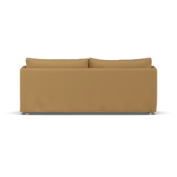 Linnevik sofa - Same Ochre 6676-dąb olejowany na biało, 3-osobowa, z falbaną - 1898