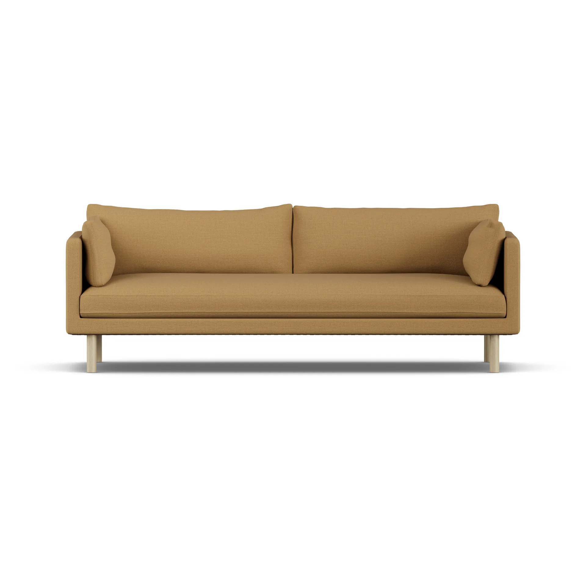 Linnevik sofa, Same Ochre 6676-dąb olejowany na biało, 4-osobowa, bez falbany 1898