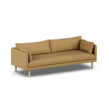 Linnevik sofa - Same Ochre 6676-dąb olejowany na biało, 4-osobowa, bez falbany - 1898