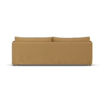 Linnevik sofa - Same Ochre 6676-dąb olejowany na biało, 4-osobowa, z falbaną - 1898
